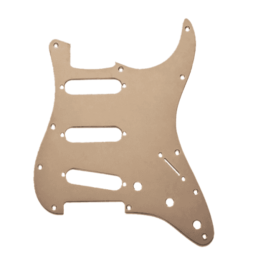 Fender golpeador stratocaster s/s/s 11 agujeros de montaje aluminio anodizado dorado