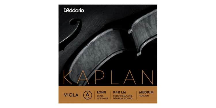 D´addario k411-lm cuerda kaplan la (a) para viola, tensión media