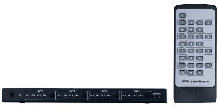 Fonestar fo-22m44c matriz hdmi 4x4