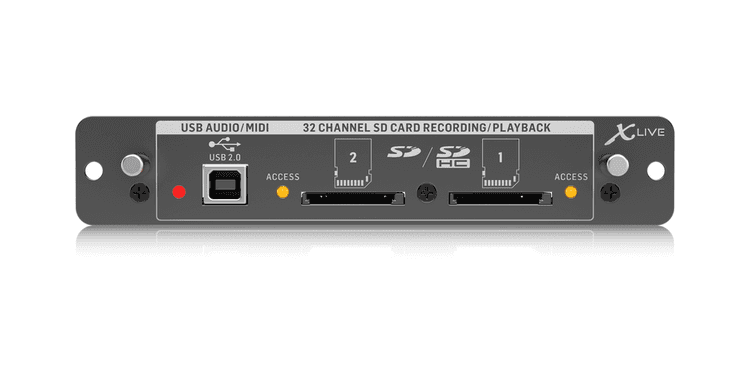 Behringer x-live tarjeta de expansión x32 para grabación