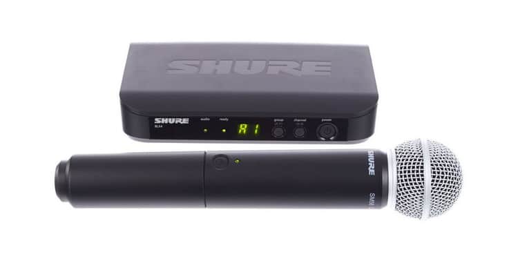 Shure blx24 sm58 frecuencia k3 micrófono inalambrico