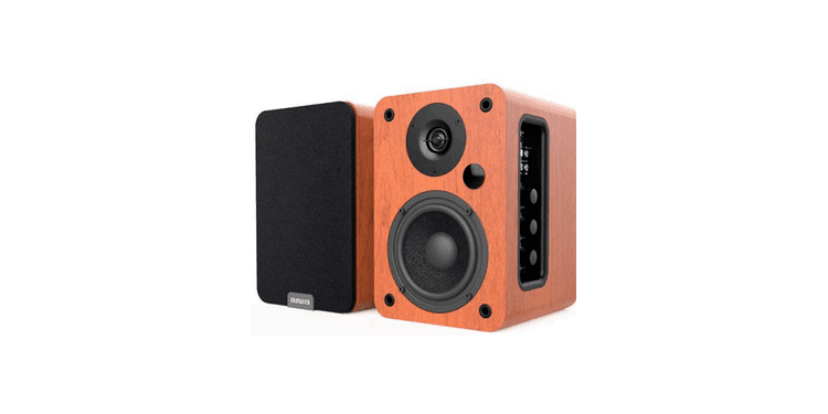 Aiwa asp-a200br altavoces estanteria bluetooth hifi activos madera pareja