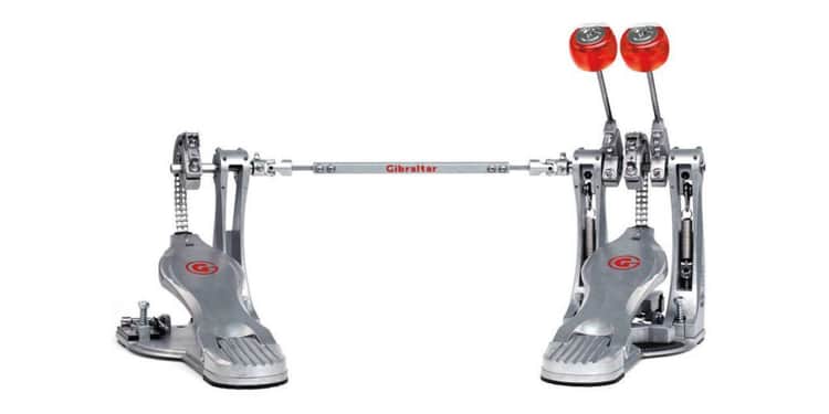 Gibraltar pedal de bombo g class doble, con estuche 9711g-db