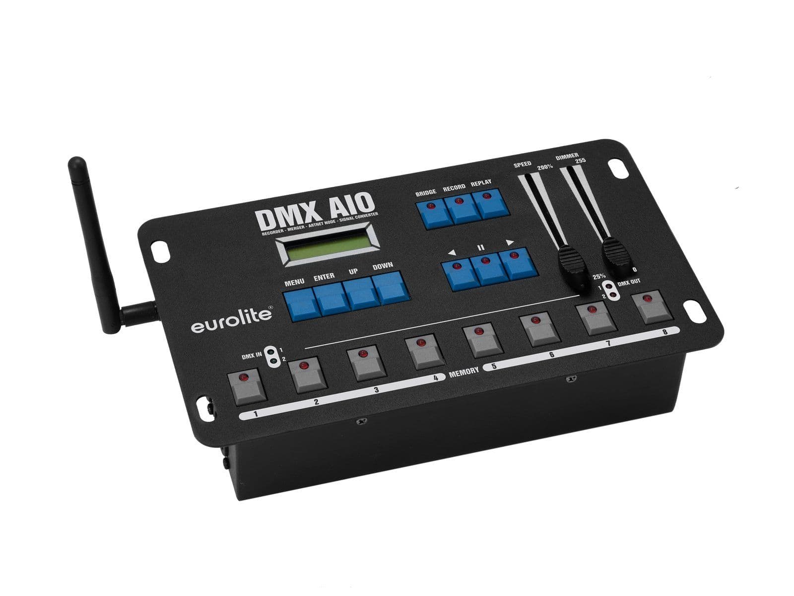 Eurolite DMX AIO Grabadora, Fusión, Artnet Node, Conversor de Señal