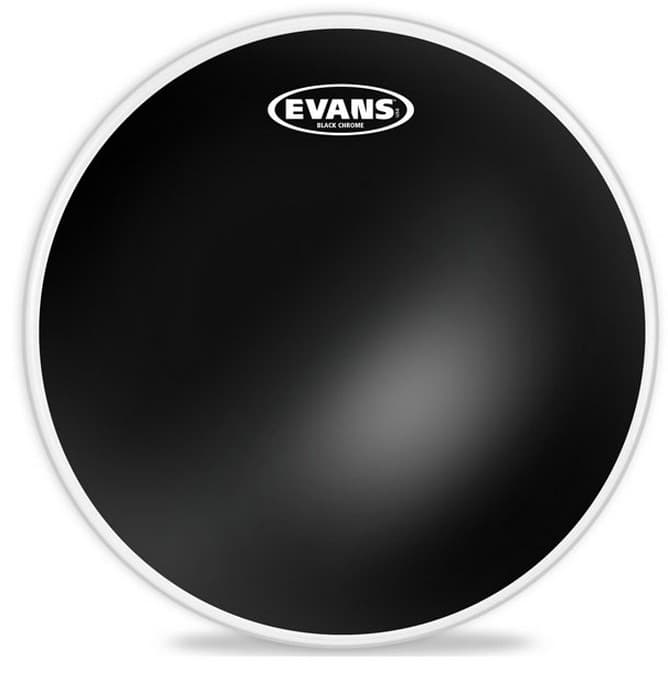 Evans 06 Black Chrome Parche de Tom TT06CHR