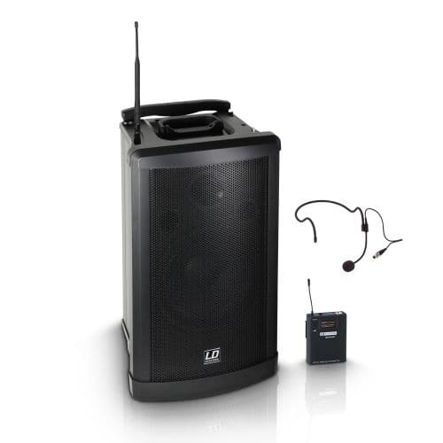 LD SYSTEMS Roadman 102 HS Altavoz de PA portátil con Micro de Diadema