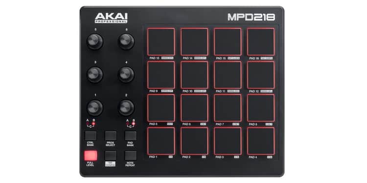 Akai mpd 218 controlador midi ahora con mpc beats