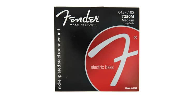 Fender 7250m juego de cuerdas para bajo