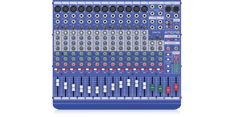 Midas dm16 mezclador analogico