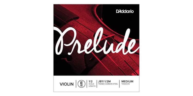 D´addario j811 cuerda prelude mi (e) para violin 1/2, tensión media