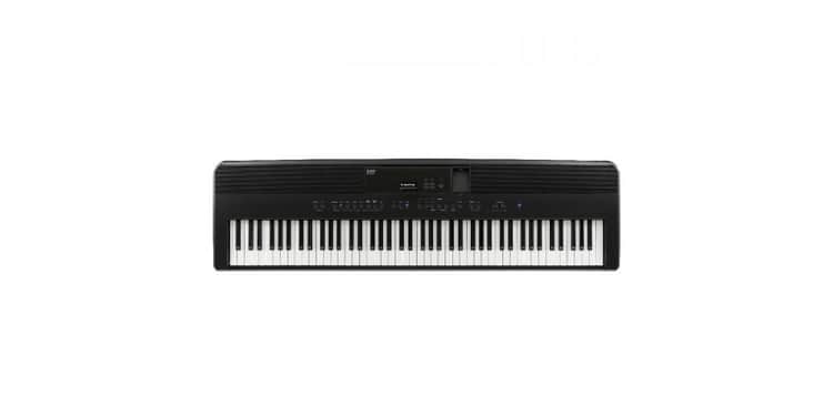 Kawai es 520 negro piano digital escenario