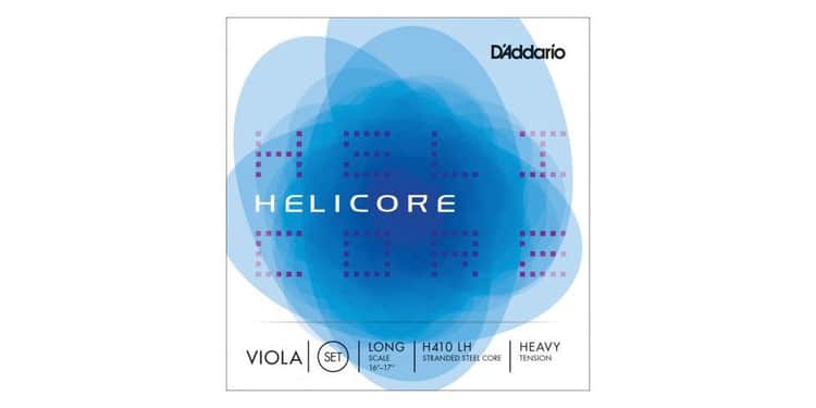 D´addario h410 set de cuerdas helicore para viola escala larga, tensión dura