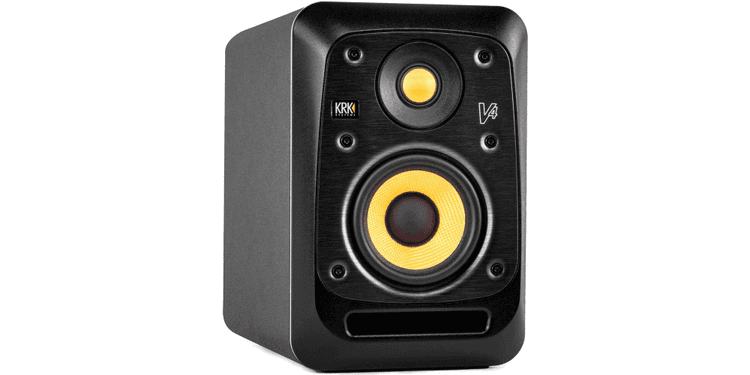 Krk v4s4 monitor estudio amplificado. unidad negro