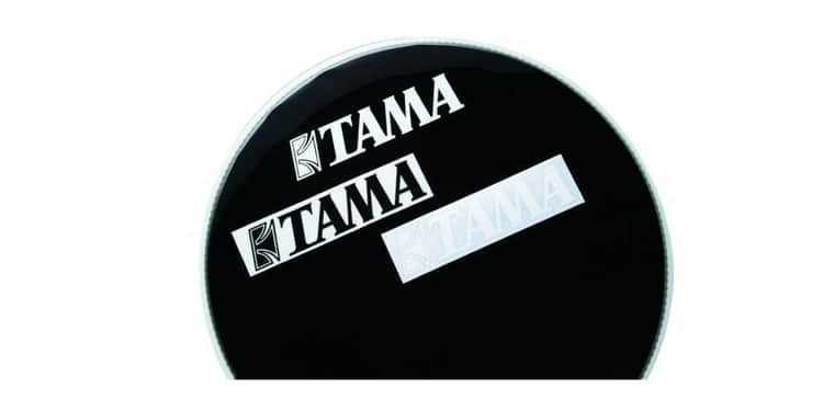 Tama tls100-bk adhesivo piel frontal bombo negro