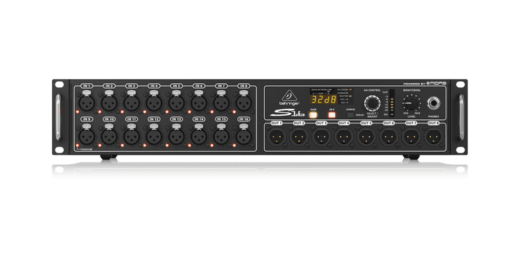 Behringer s-16 snake caja escenario digital 16 entradas