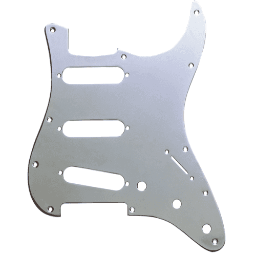 Fender golpeador stratocaster s/s/s 11 agujeros de montaje plata cromado