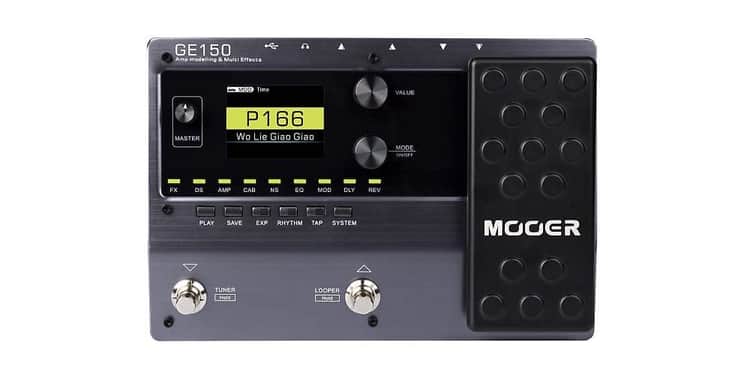 Mooer ge150 pedal procesador multiefectos