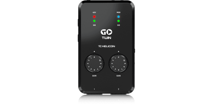 Tc helicon go twin interfaz de audio midi de 2 canales para dispositivos móviles