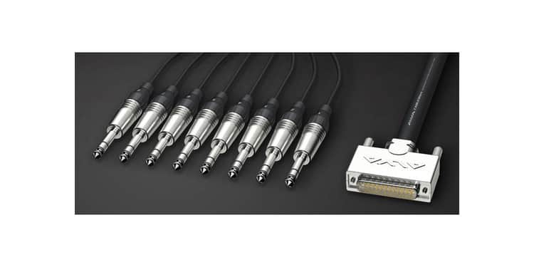 Alva ai25-8t pro3 cable analógico d-sub25 macho a 8 trs estéreo de 2 metros