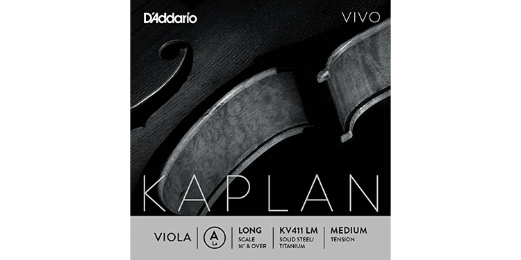 D´addario kv411 cuerda kaplan la (a) para viola, tensión media