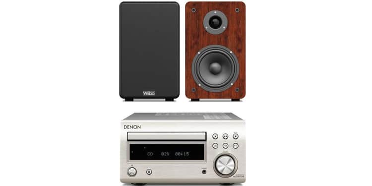 Denon rcdm-41dab silver + wiibo karino 200 conjunto sonido