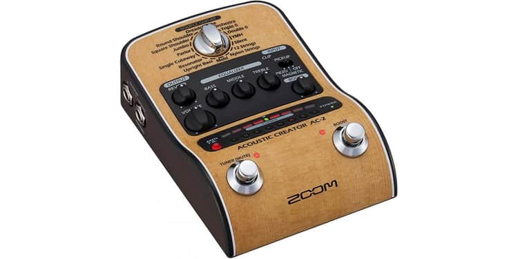 Zoom ac-2 pedal de efectos para guitarra acústica