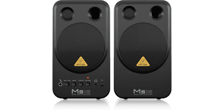 Behringer ms16 altavoces activos hifi 2 vías. pareja