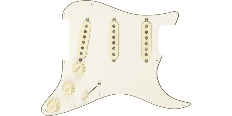 Fender golpeador pre-wired strat custom shop fat 50s sss white