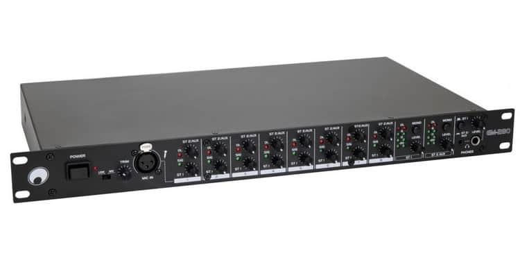 Omnitronic em-280 mezclador estéreo 8 canales