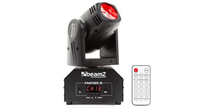 Beamz panther 15 cabeza movil mini led beam 150458