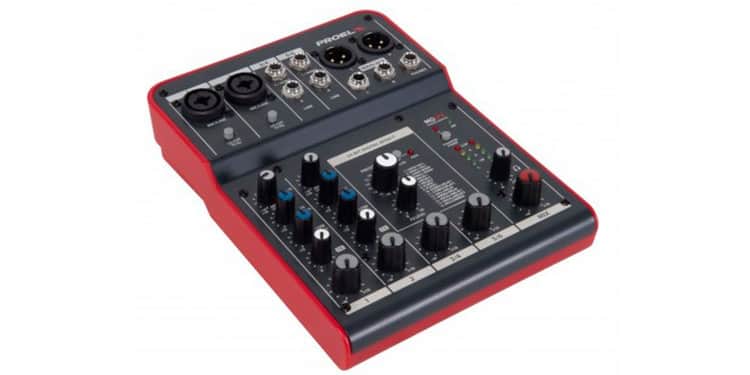 Proel mq6fx. mezclador compacto de 6 canales con fx