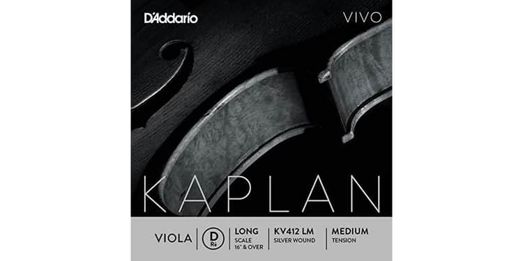 D´addario kv412 cuerda kaplan re (d) para viola, tensión media