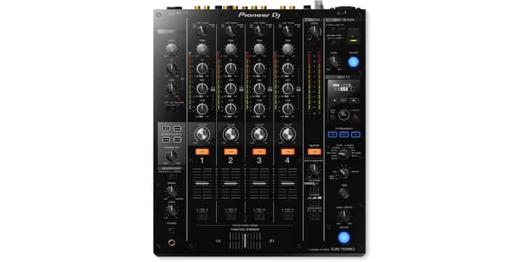 Pioneer dj djm-750mk2 negro mezclador 4 canales