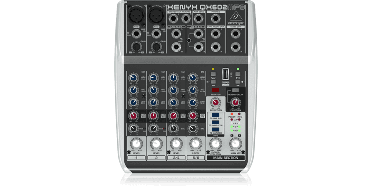 Behringer qx602mp3 mezclador 6 canales