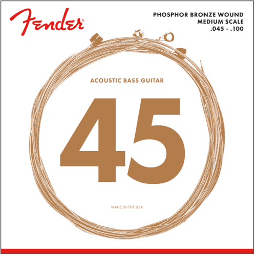 Fender 7060 acoustic bass cuerdas phosphor bronze .45-.100