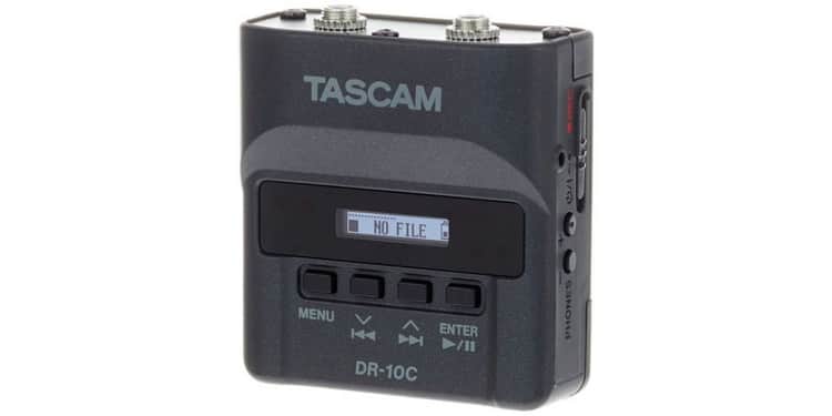 Tascam dr 10cs grabador portatil para microfonos lavalier sennheiser