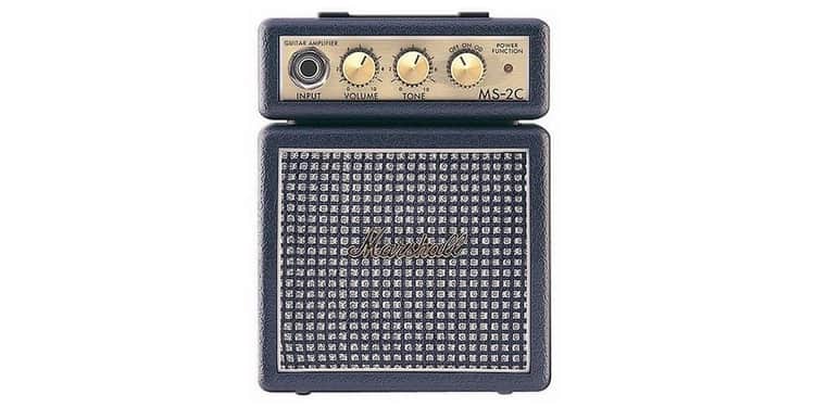 Marshall ms-2c amplificador guitarra mini 2w, clasic, mmams2c