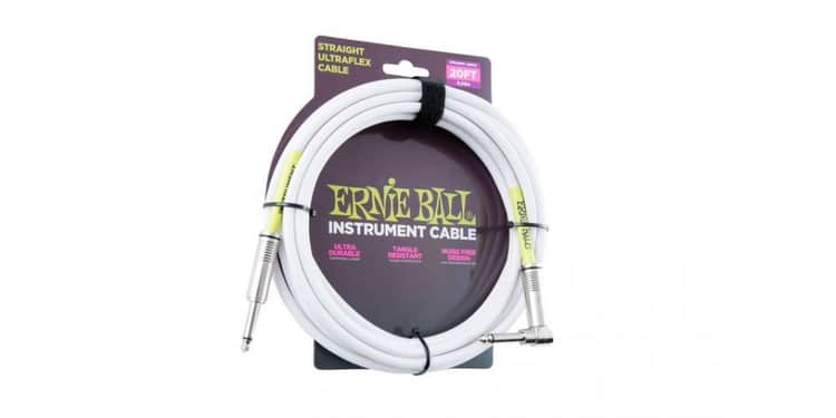 Ernie ball 6047 cable ultraflex jack a jack 5 metros blanco