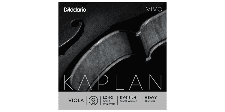 D´addario kv413 cuerda kaplan sol (g) para viola, tensión fuerte