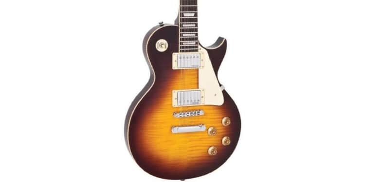 Vintage v100it guitar flame iced tea