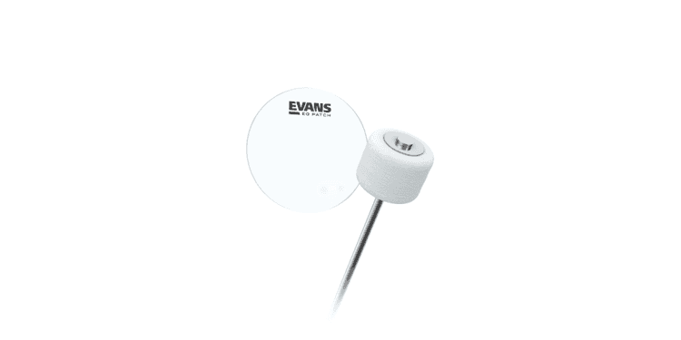 Evans eqpc1, parche, refuerzo bombo, kevlar blanco