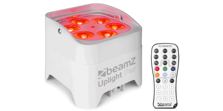 Beamz bbp96sw foco par con bateria 6x 12w wdmx