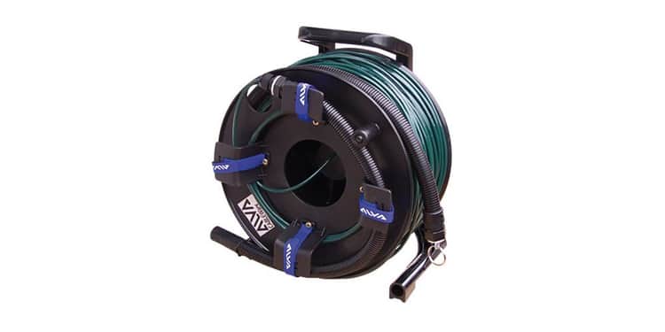 Alva mcd150 bobina de cable multicanal madi óptico sc a sc, verde oscuro, 150m