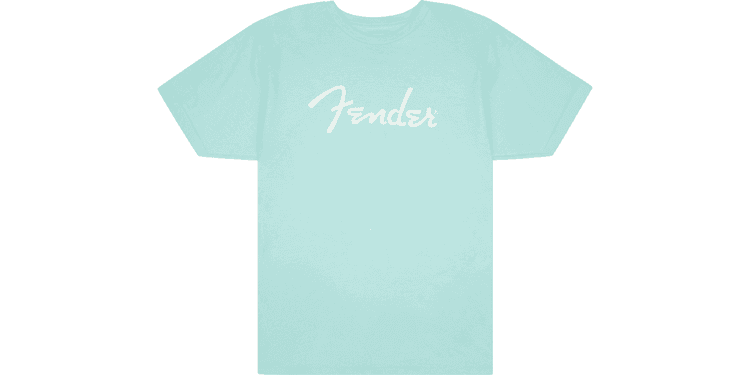 Fender spaghetti logo t-shirt daphne blue l