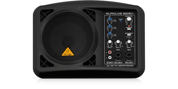 Behringer b205d altavoz monitor activo 150w clase d