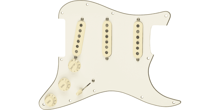 Fender golpeador pre-wired strat custom shop 69 sss white