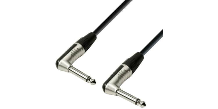 Adam hall k4 irr 0150 cable instrumento rean de jack 6,3 acodado a jack 6,3 mono 1,5 m