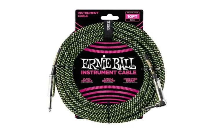 Ernie ball 6077 jack a jack cable instrumento trenzado 2,54 metros