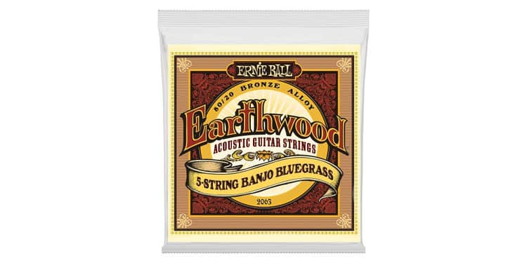 Ernie ball 2063 earthwood blugrass cuerdas para banjo 9-20/9