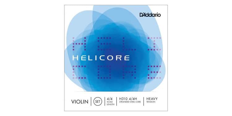 D addario h310 helicore 4/4h cuerdas para violín, tensión fuerte